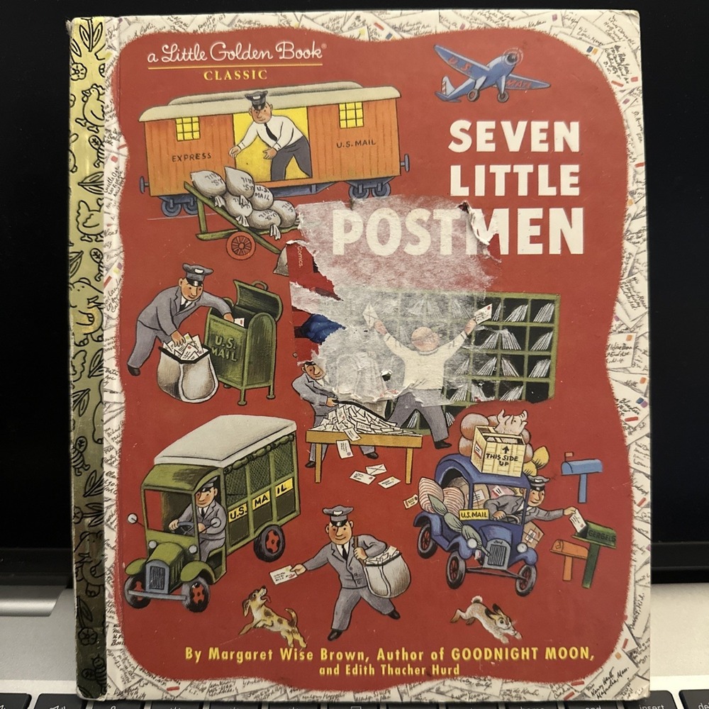 Little Golden Book Seven Little Postmen 2004 Hardcover Margaret Wise Brown